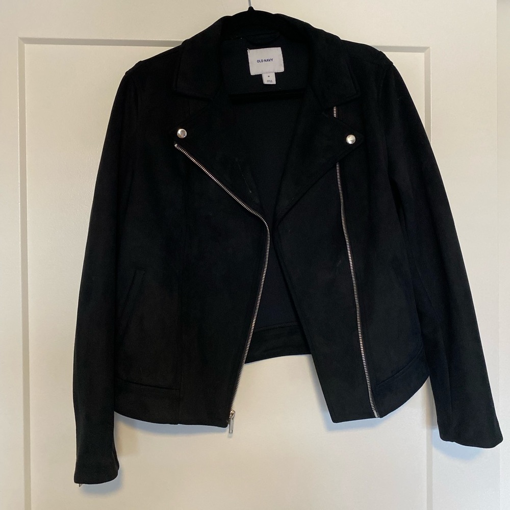 Black suede Moto jacket